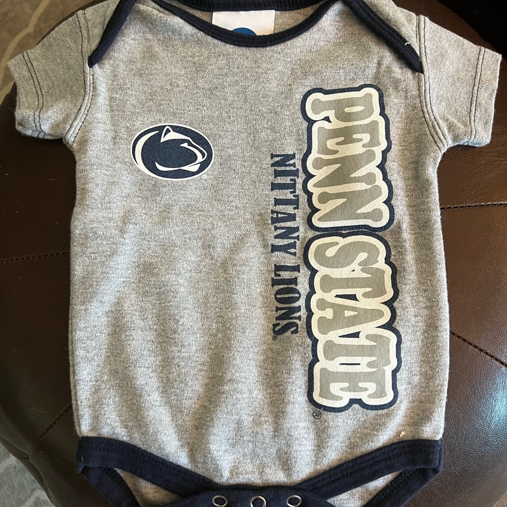 Gray and Blue Bodysuit with Penn State Nittany Lions Collegiate Logo